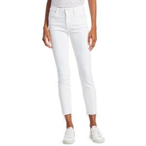 Mother The Looker High-Rise Ankle Skinny Fray Hem